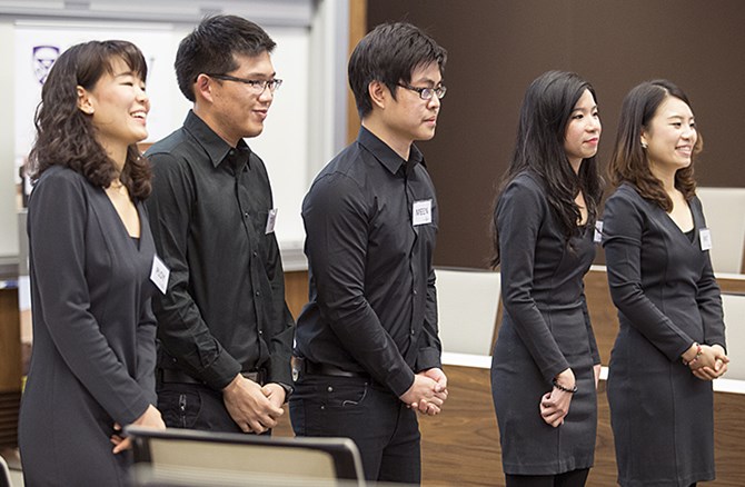 A team from Thailand participating in the 2016 IBK Capital – Ivey Business Plan Competition.