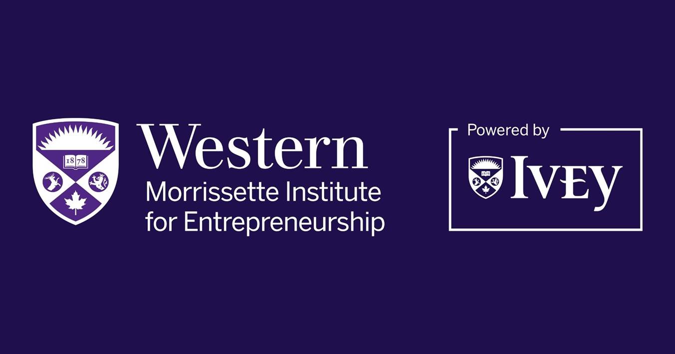 Reverse Morrissette Entrepreneurship Logo On Purple Header Background