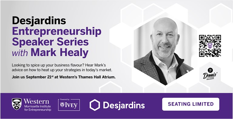 Desjardins Entrepreneurship Speaker Series with Mark Healy