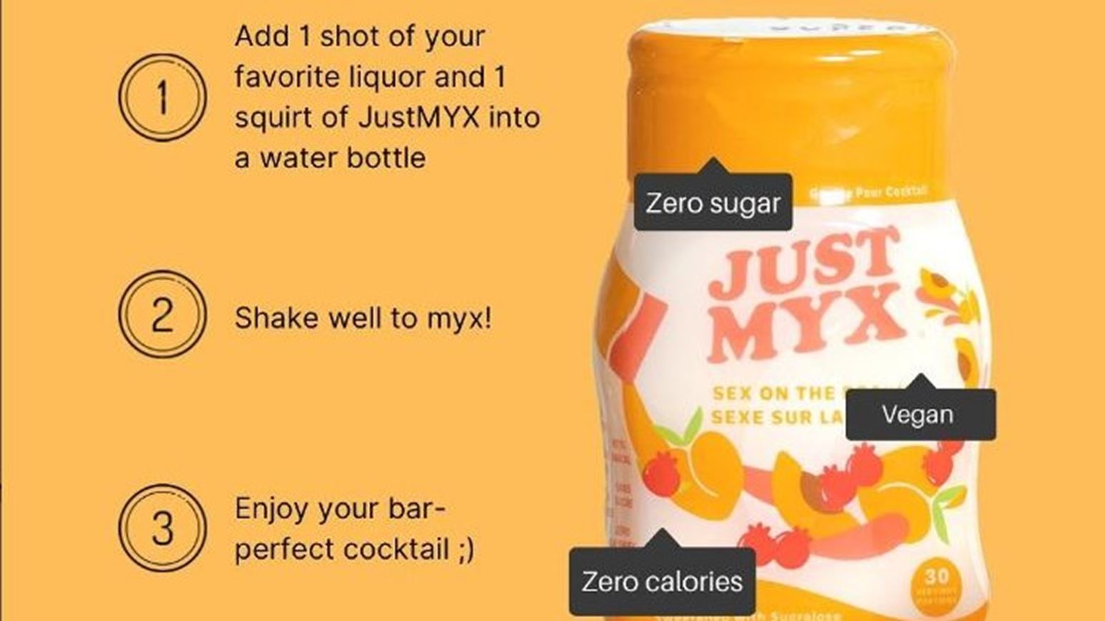 JustMYX - A guilt-free drinking companion