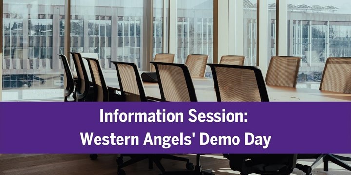 Info Session Western Angels Demo Day Banner