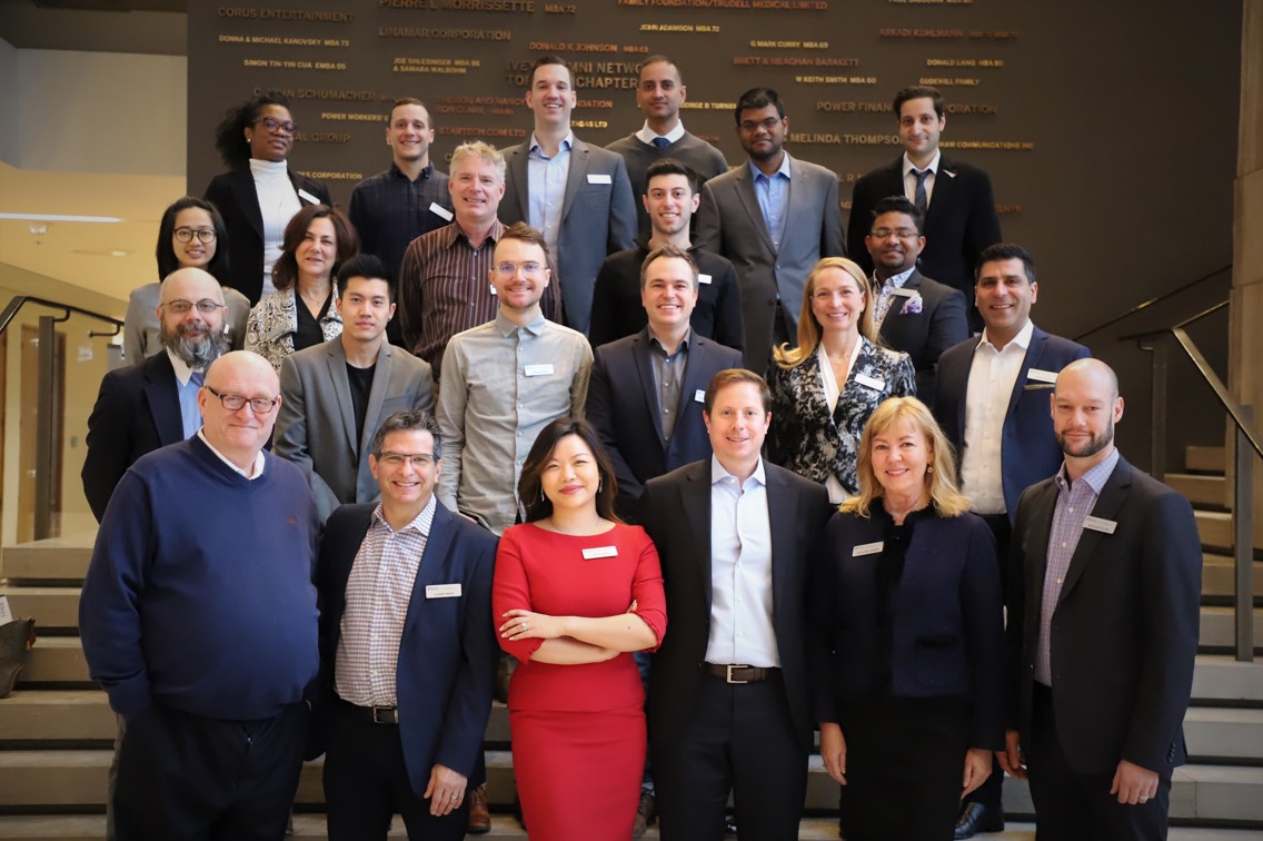 Group of judges posing at the Ivey Business School