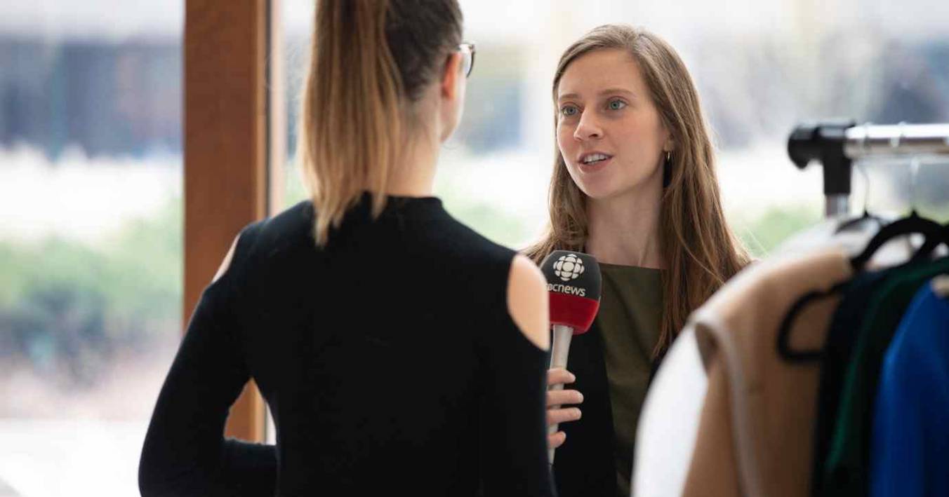 CBC Interviewer Talking To A Western Entrepreneur