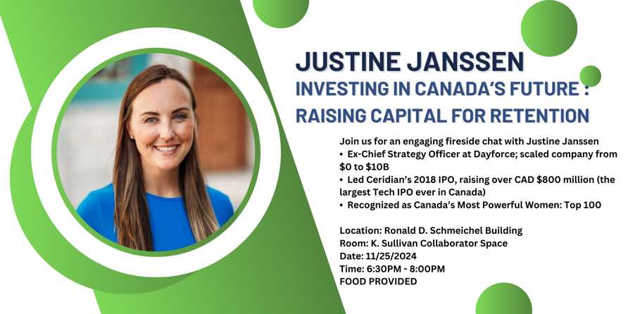 CLUB EVENT - Investing in Canada's Future with Justine Janssen