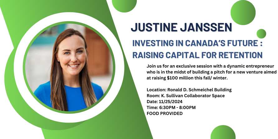 CLUB EVENT - Investing in Canada's Future with Justine Janssen